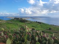 Blick auf Comino und bis Malta von Gozo/Malta