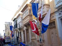 geschmückte Straßen in Rabat