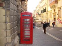 Englisches Telefonhäuschen in der Altstadt von Valletta
