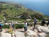 Abstieg von den Dingli-Klippen