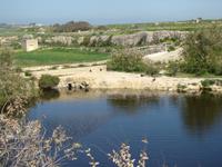 Wasserreservoir auf Gozo