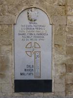 Vittoriosa - Erinnerungstafel an den Besuch von Papst Paul II auf maltesisch
