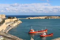 Blick vom Oberen Barrakka Garten in Valletta
