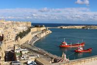 Blick vom Oberen Barrakka Garten in Valletta