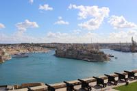 Blick vom Oberen Barrakka Garten in Valletta