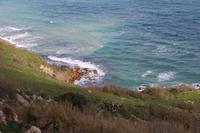 Blick auf die Landschaft der Ramla Bay