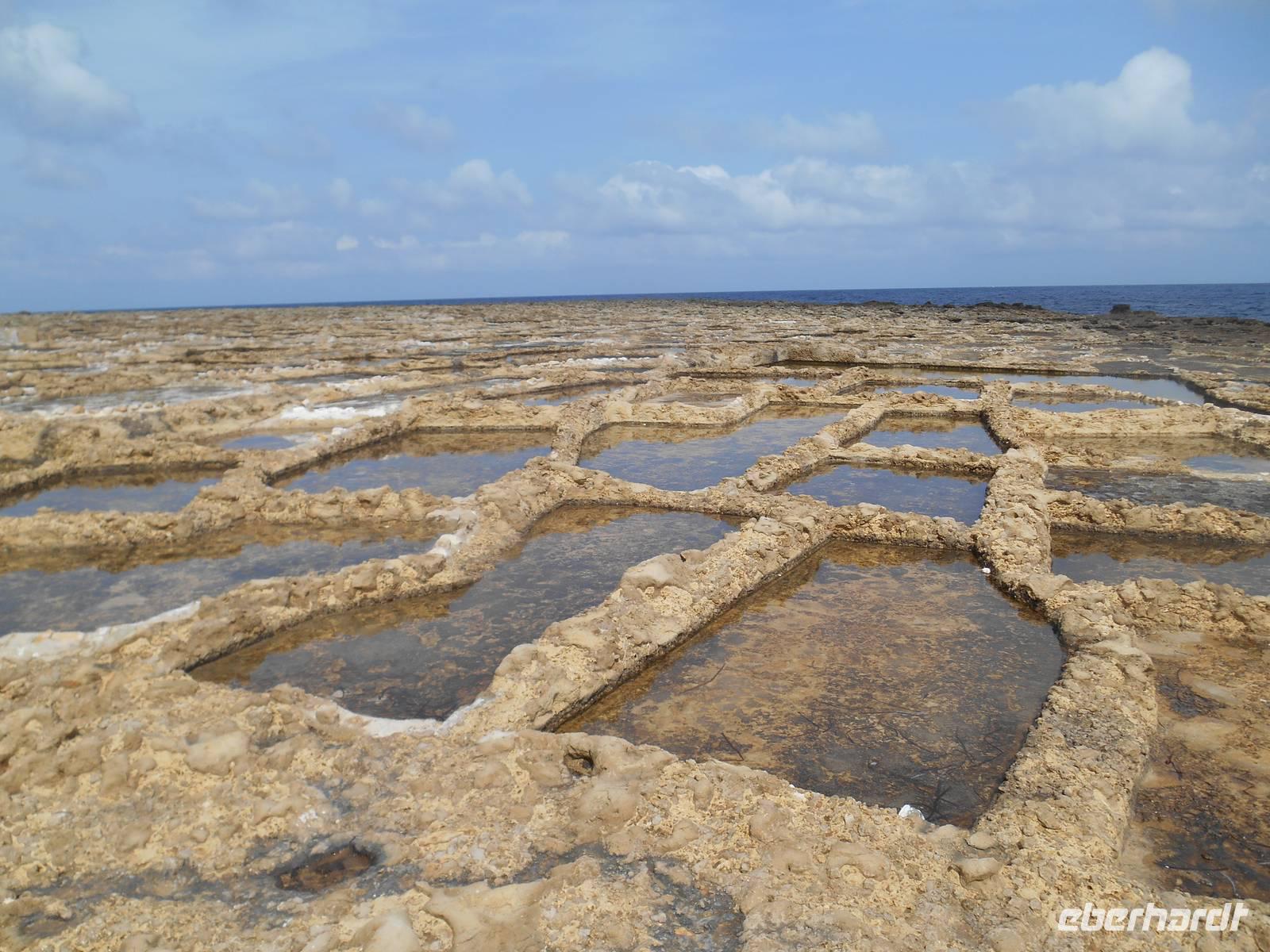 Insel Gozo (Wanderung von Qbajjar nach Gharb - Salzpfannen)