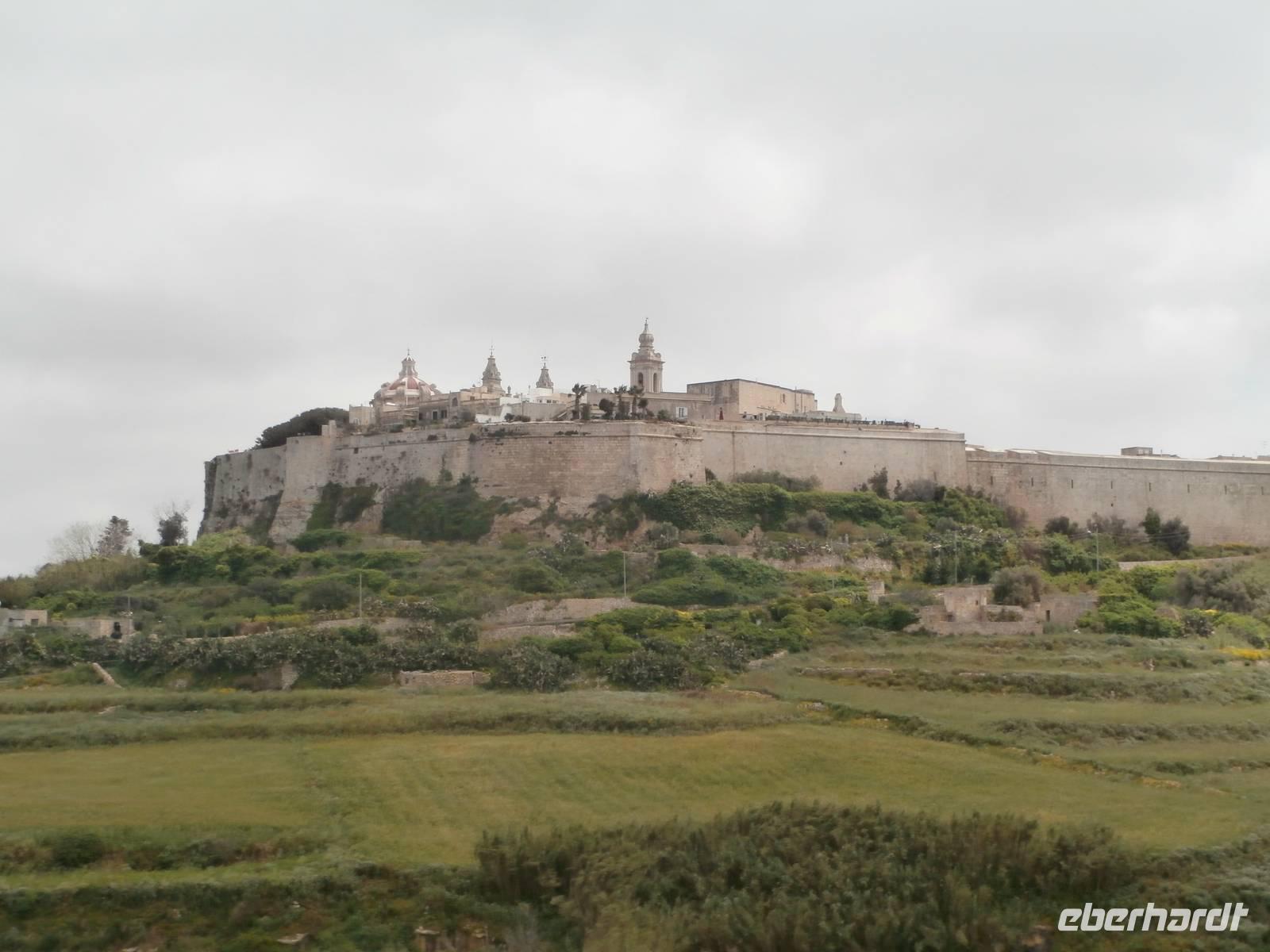 Blick auf Mdina, Malta