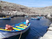 Zugang zu den Booten für Blaue Grotte