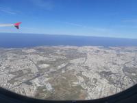 Malta vom Flieger aus