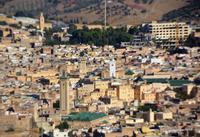 Blick auf Kairouine und Grab