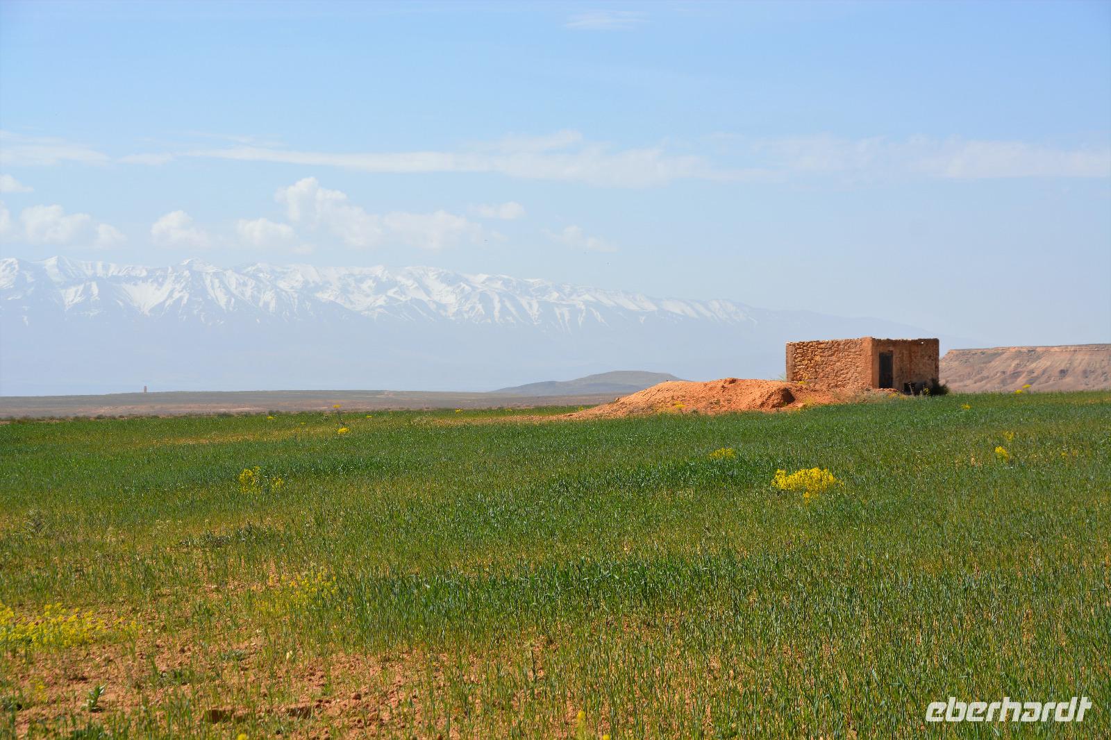 Im Hintergrund der Atlas