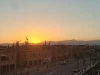 Sonnenaufgang über dem Atlasgebirge