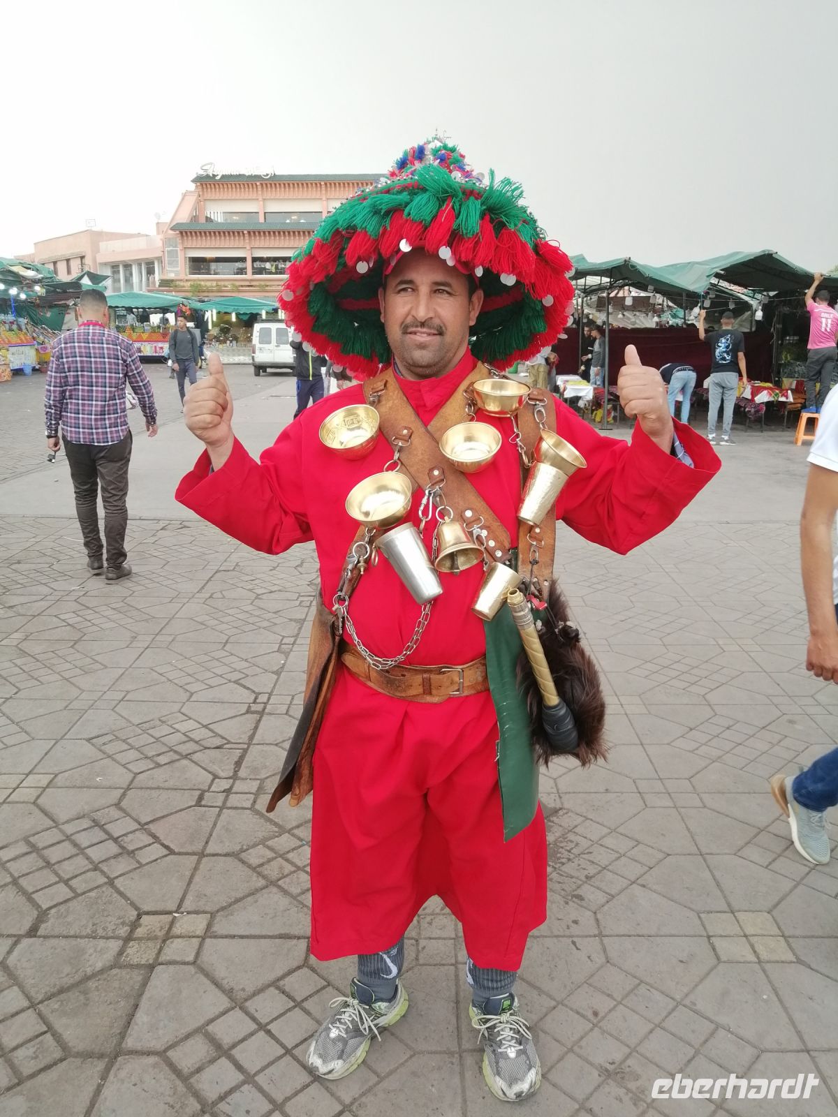 Wasserträger auf dem Markt in Marrakesch