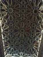 Holzdecke, Moschee Hassan II. in Casablanca