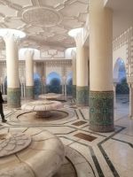 Waschraum, Moschee Hassan II. in Casablanca
