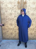 Said begrüßt uns in typisch marokkanischer Dschellaba