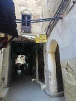 Hinweisschild zu unseren Restaurant in der Medina von Fes