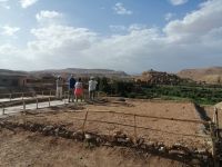 Der Blick auf die Kasbah Ait Ben Haddou, Fotostopp