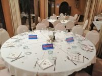 unser Tisch im Hotelrestaurant Riad Ksar Ighnda in Ait Ben Haddou