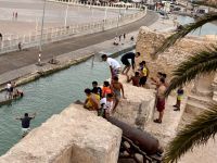 Sie haben es getan. Jumping