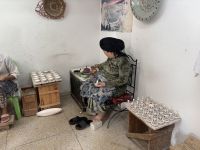 Künstlerin bei der Arbeit, Fes