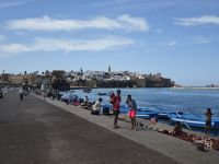 Mittagspause an der Promenade in Rabat