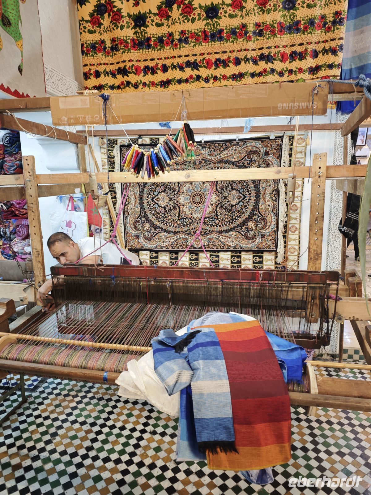 Weberei in Fes