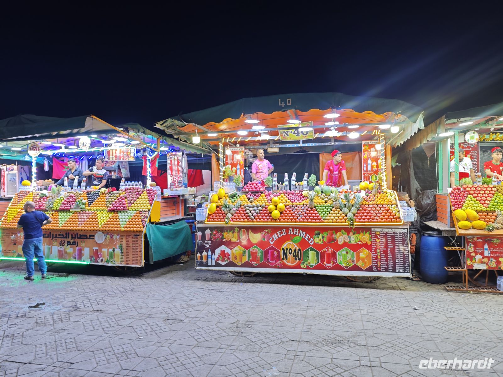 Djemaa el Fna, den Platz der Gaukler in Marrakesch