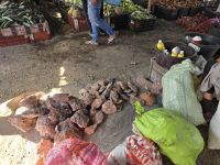 Wochenmarkt im Ourika Tal, Salzsteine