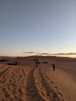 190) Ausflug zum Sonnenuntergang in die Wüste von Erfoud, Marokko