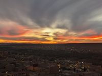 220) Sonnenuntergang am Xaluca Dades Hotel, Marokko