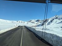 281) Fahrt durch das Atlasgebirge in Richtung Marrakesch, Marokko