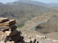 Pass auf dem Atlas Gebirge