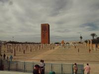 der Hassan-Turm ist das unvollendete Minarett der unvollendeten Großen Moschee in Rabat