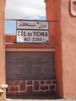 höchste Stelle der Passstraße im Atlasgebirge