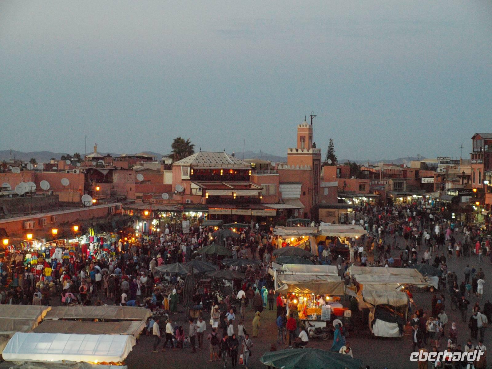 Spaziergang durch Marrakesch - Gauklerplatz