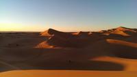 Wüste bei Merzouga - Sonnenuntergang