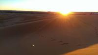 Wüste bei Merzouga - Sonnenuntergang