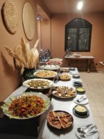 Abendbrot vom Buffet im Hotel Riad Ksar Ighnda in Ait Ben Haddou