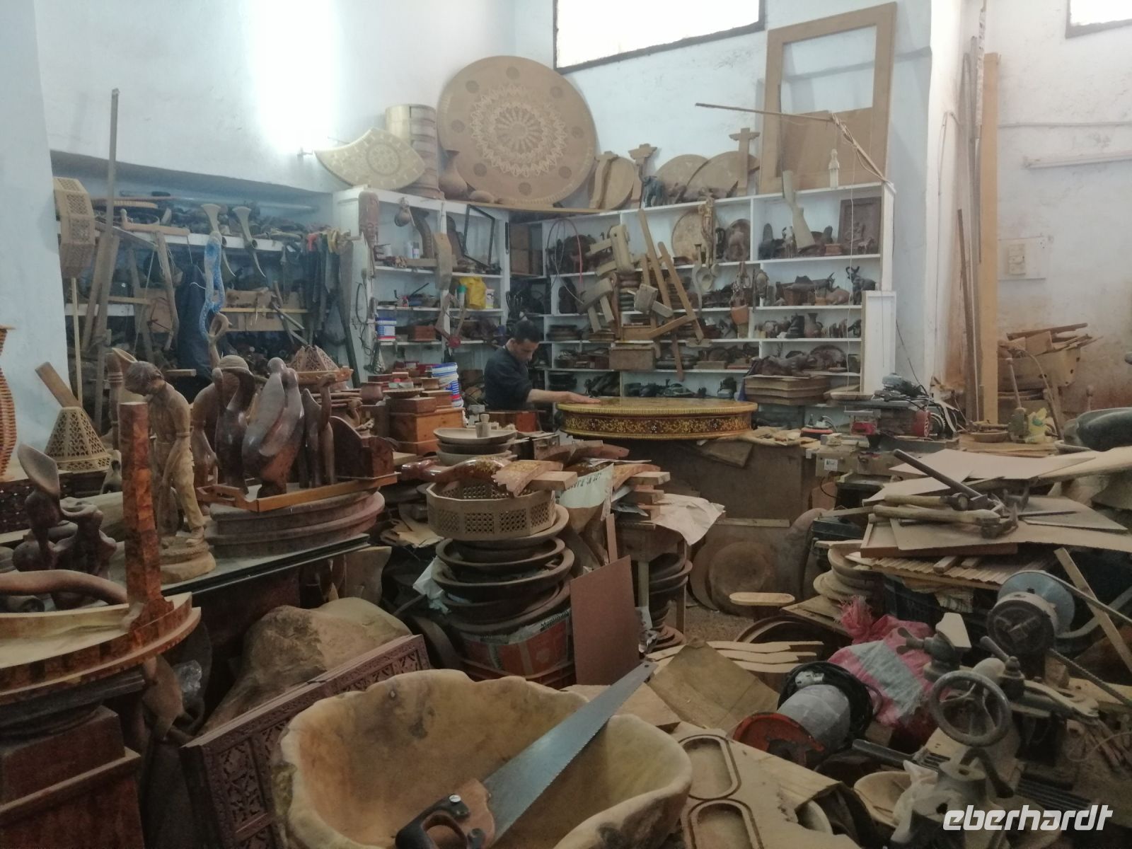 Besichtigung einer Holzwerkstatt in Essaouira
