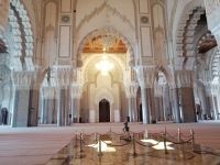 Blick in den Gebetsraum, Moschee Hassan II. in Casablanca