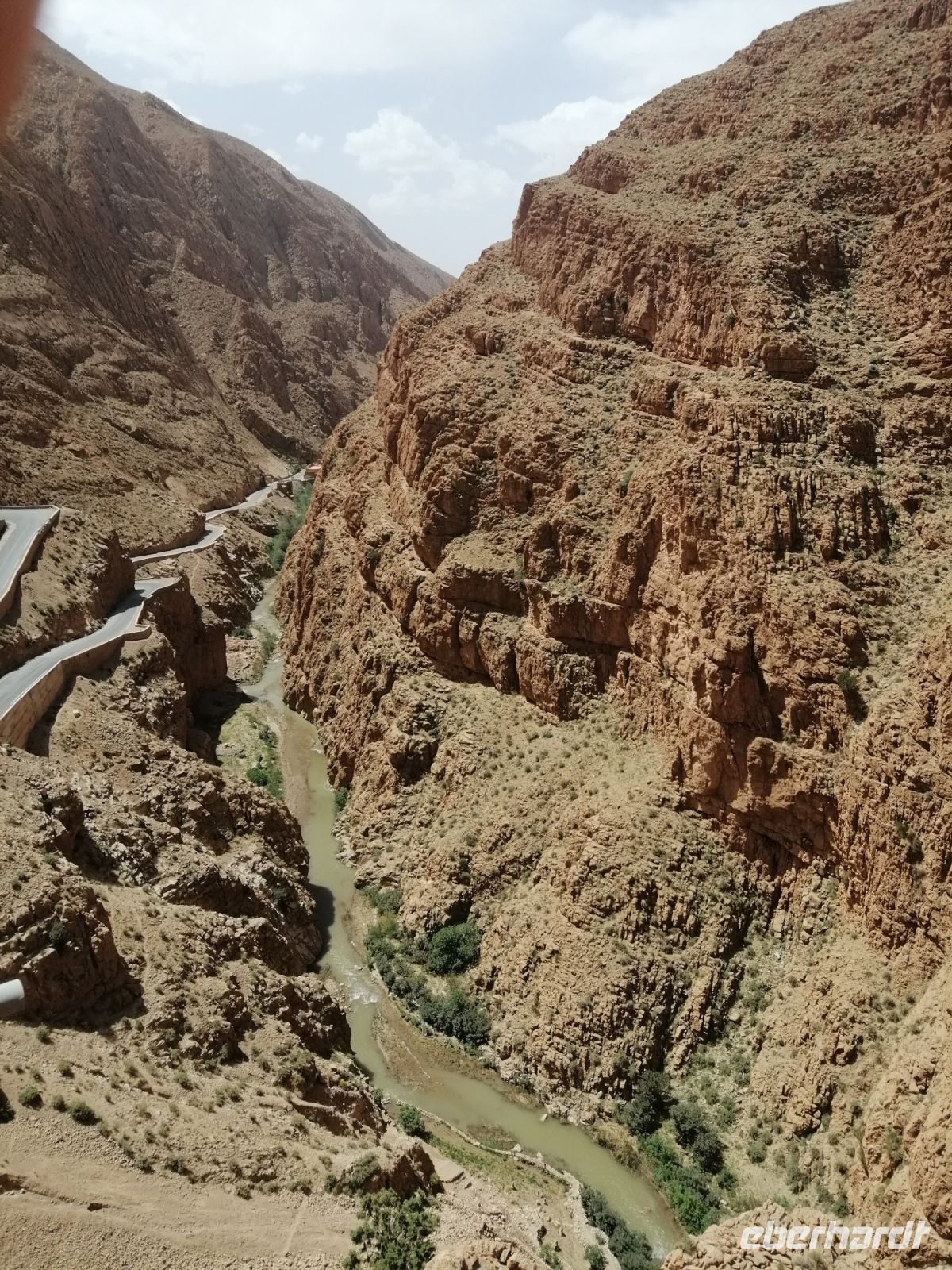 Blick in die Dades-Schlucht vom oberen Aussichtspunkt
