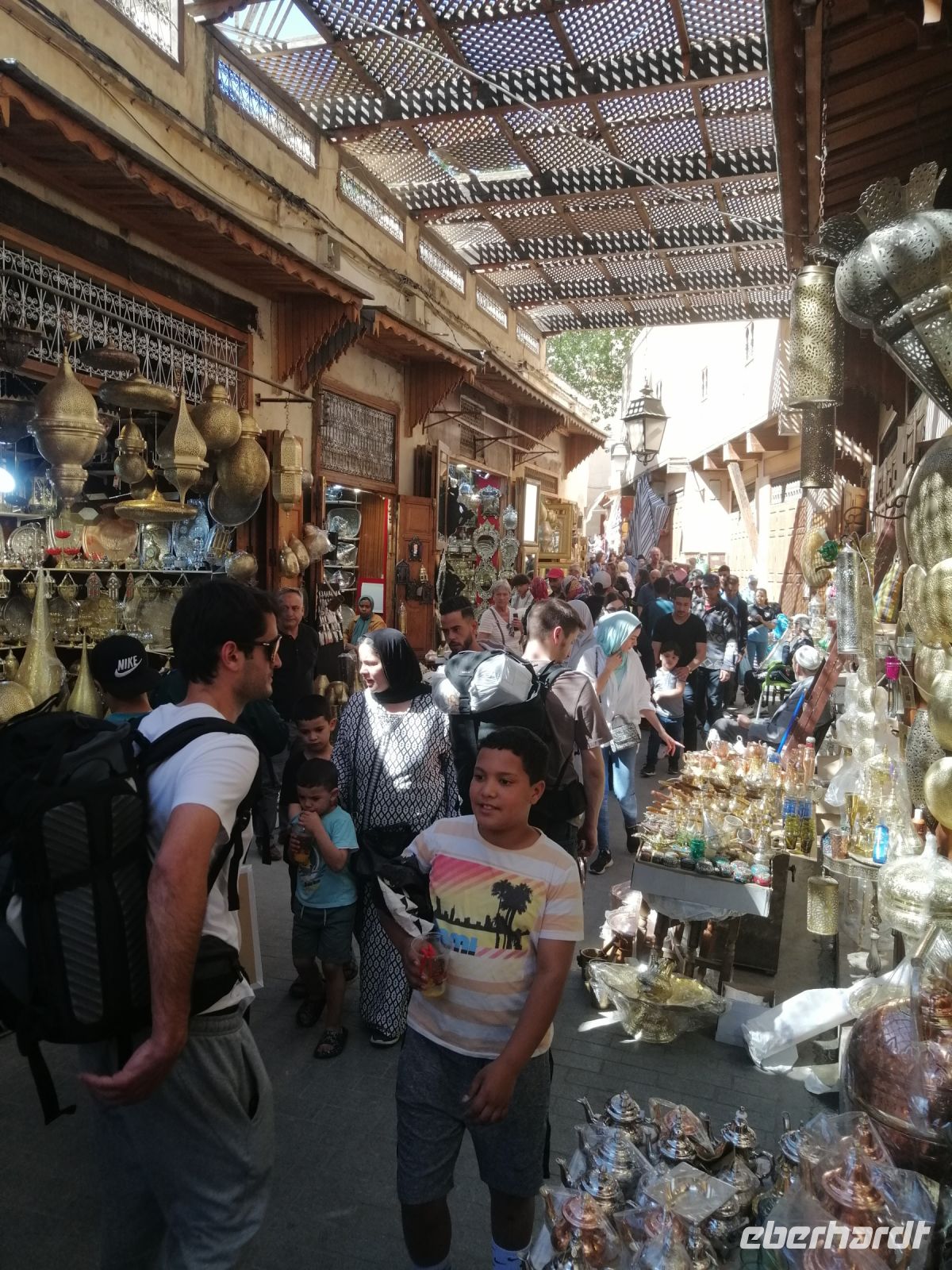 Der Souk ist wie immer sehr gut besucht, Medina von Fes