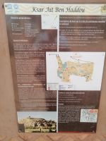 Informationstafel: Kasbah Ait Ben Haddou