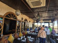 Rooftop Bar Badia in der Nähe vom Bahia Palast in Marrakesch