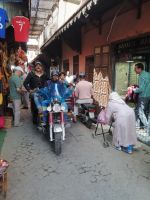 der Verkehr auf dem Souk, Marrakesch