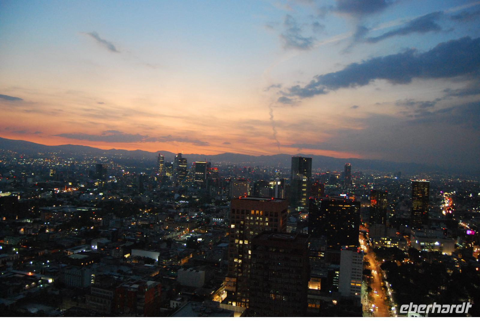 Mexiko Stadt - Sonnenuntergang