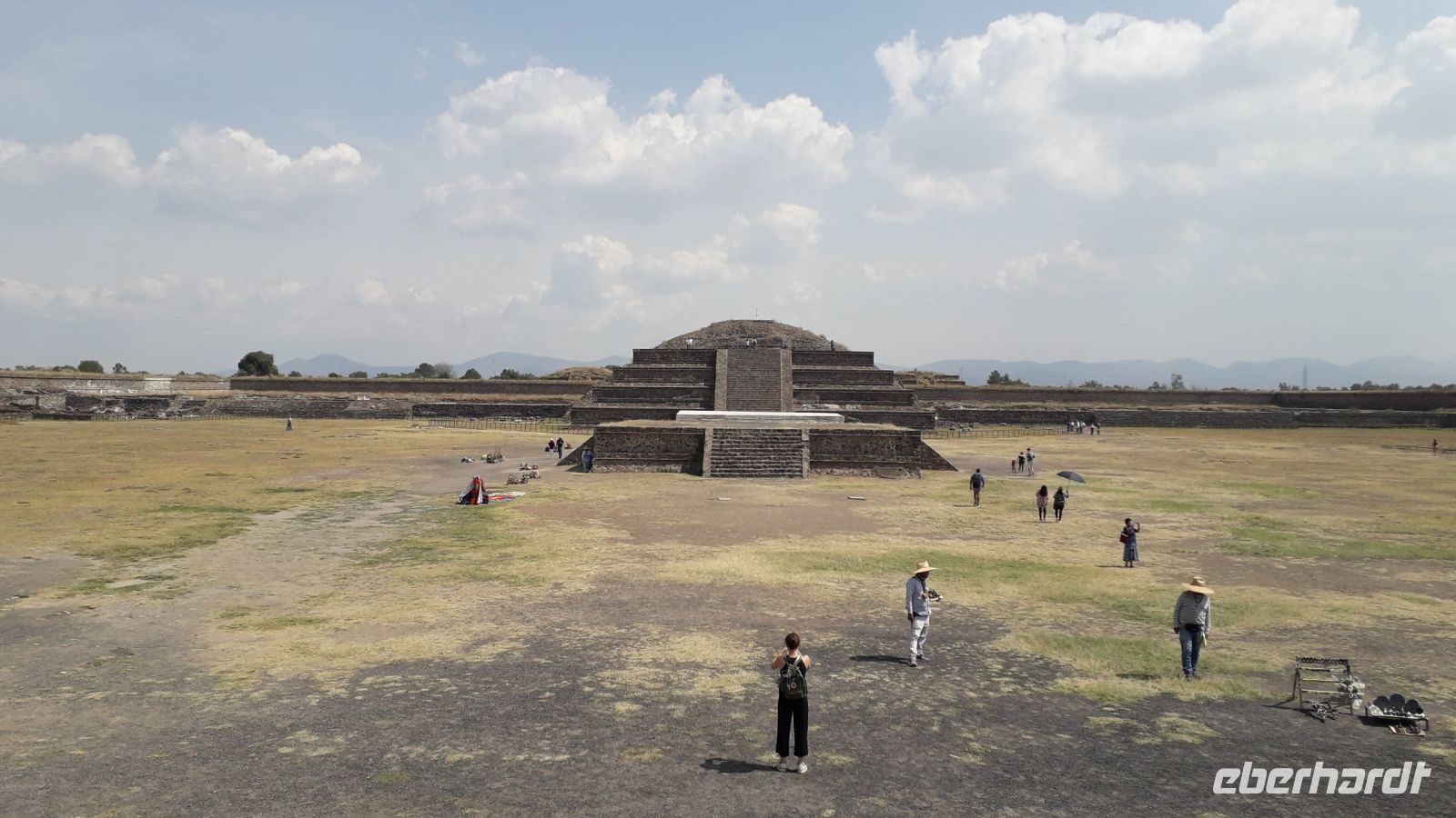 Die Pyramide dem Quetzalcoatl gewidmet