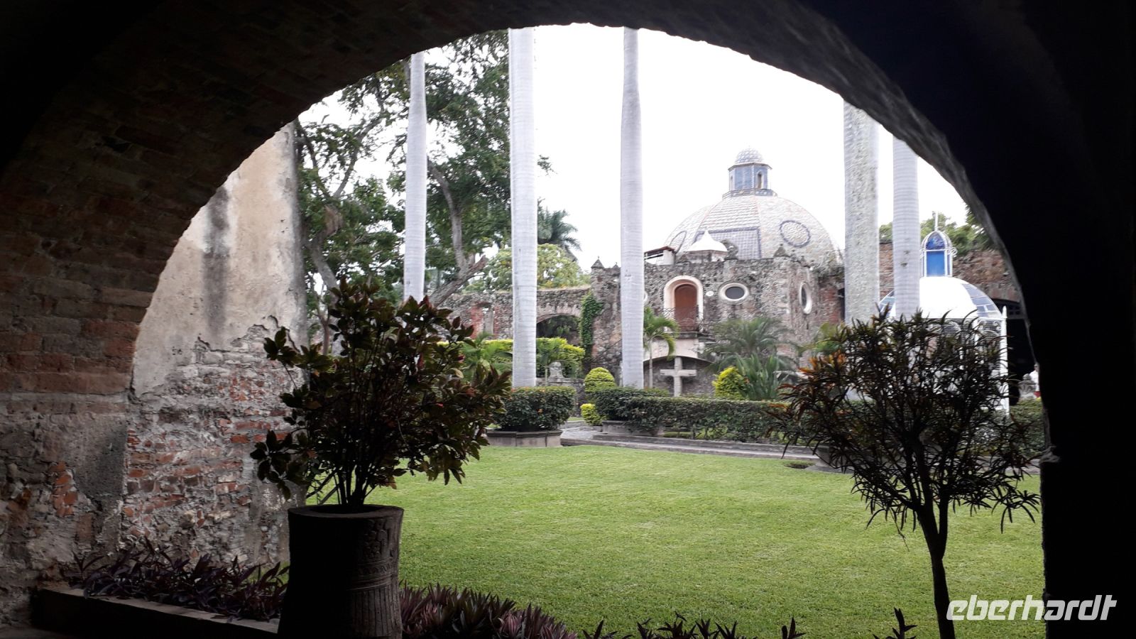 Der Blick auf das Restaurantsgebäude
